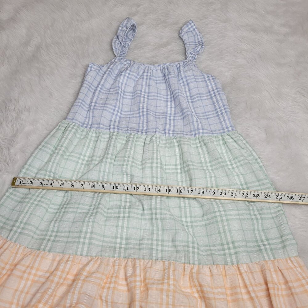 By The River Flutter Strap Multicolored Plaid Col… - image 8